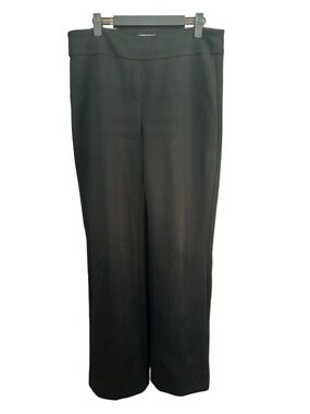Christian Siriano Black Straight Leg Pull-On Pants Office Work Casual Size Large